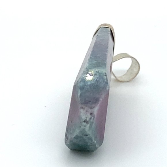 Ruby In Zoisite 52.75ct Solid 925 Sterling Silver Pendant - Picture 6 of 6